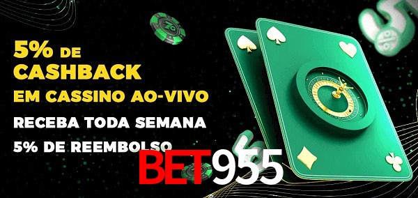 Promoções do cassino ao Vivo Bet955